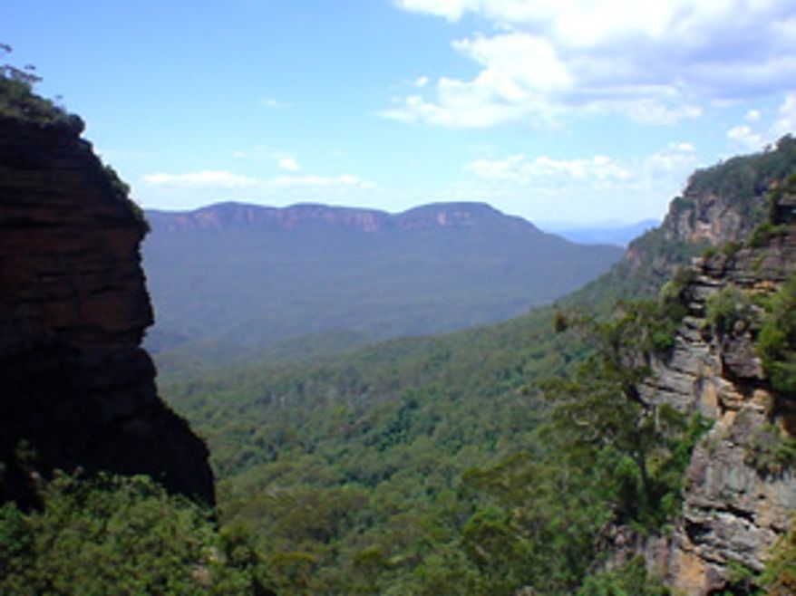** FILE ** The Blue Mountains National Park in the Australian state of New South Wales (Wikimedia Commons)