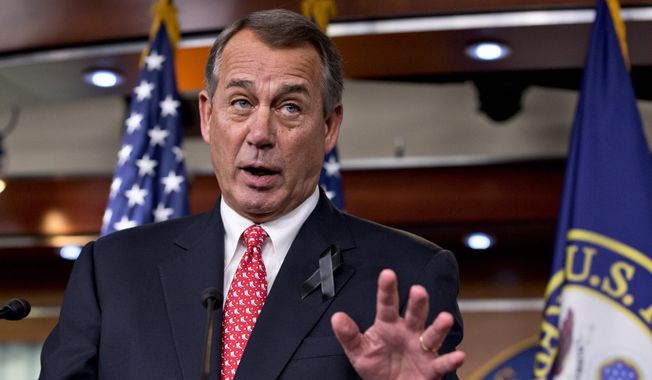 House Speaker John A. Boehner, Ohio Republican, last week led the charge to undo some of the sequester cuts, replacing them with more spending now, offset by promised fees and cuts in the future. Mr. Boehner is one of a number of members of Congress who have changed their stance on the automatic cuts since the 2011 debt deal that set the sequesters in place. (Associated Press)