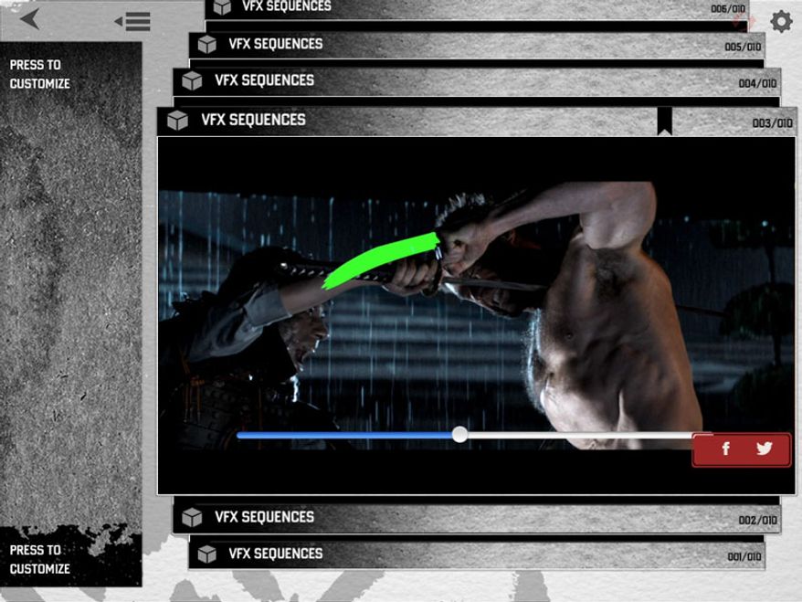 The Wolverine: Unleashed Extended Edition Blu-ray interacts with a Second Screen app for mobile devices that offers such extras as effects sequences. (Courtesy 20th Century Fox Home Entertainment)