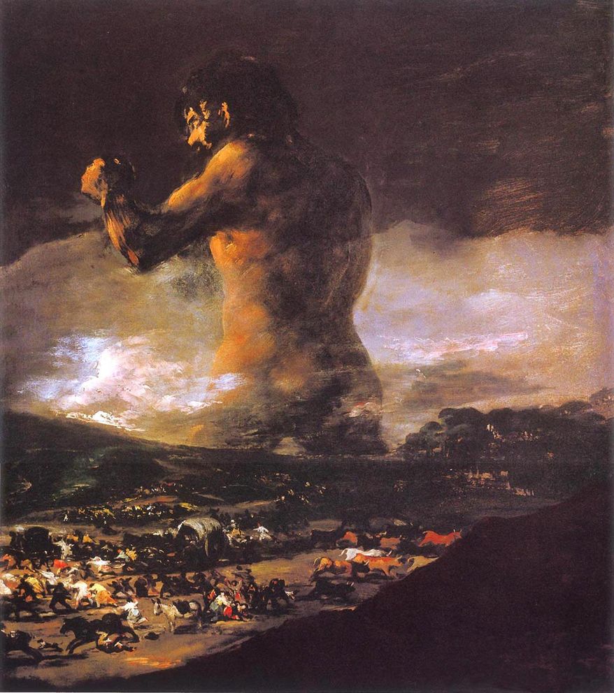 El Coloso by Francisco Goya