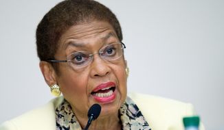 &quot;[T]he NRA and their acolytes underestimate our residents if they think this city will tolerate autocratic rule from Congress,&quot; said Del. Eleanor Holmes Norton, District Democrat, in response to a bill that would do away with D.C.&#39;s ban on semiautomatic rifles and gut other gun restrictions. (ASSOCIATED PRESS PHOTOGRAPHS)