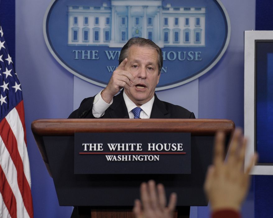 White House National Economic Council Chairman Gene Sperling speaks during the daily briefing at the White House in Washington, Monday, Jan. 6, 2014. With Congress back, the Senate is expected to work on a three-month extension of benefits for the long-term unemployed. (AP Photo/Susan Walsh)