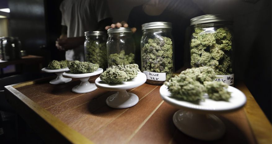 FILE - The proposal that is expected to be submitted to the D.C. Board of Elections would allow residents to legally grow up to six marijuana plants per household. (AP Photo/Elaine Thompson, File)