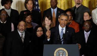 President Obama hails a Senate vote advancing a bill to renew benefits for the long-term jobless. While the president rails against income inequality in America, his policies have had little overall effect against poverty. Story, A3. (Associated Press)