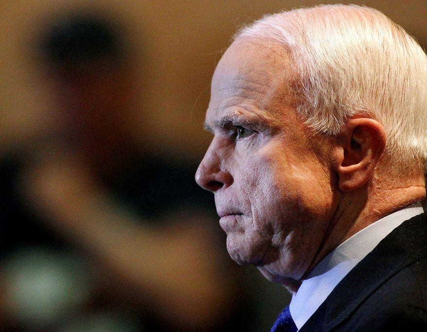 In a letter to the Homeland Security chief Jeh Johnson, Sen. John McCain, Arizona Republican, said that not only is the border insecure but that it is patrolled ineffectively. (Associated Press)