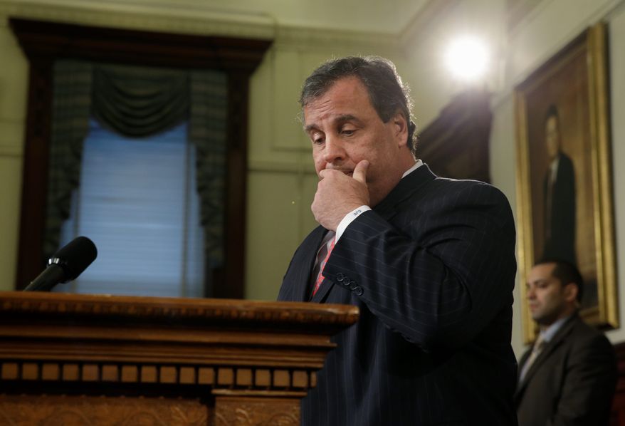 New Jersey Gov. Chris Christie faces a federal probe over whether he violated the law by spending $25 million in Hurricane Sandy emergency money on tourism ads featuring his family. Mr. Christie's office denied any wrongdoing. (Associated Press)