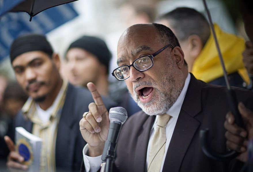 Georgia Sen. Vincent Fort, D-Atlanta, speaks during a protest calling for an expansion to Medicaid outside the State Capitol on the first day of the legislative session, Monday, Jan. 13, 2014, in Atlanta. The protest marking the start of the "Moral Monday" movement in Georgia, aims to put pressure on Gov. Nathan Deal to expand Medicaid under the federal health care law. Deal has said the state can't afford the expansion. The effort includes various advocacy groups and the Georgia NAACP, and is modeled after a group in North Carolina. Demonstrators there were arrested weekly last year. (AP Photo/David Goldman)