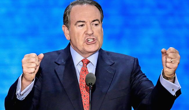 Mike Huckabee advises Republicans that their biggest challenge is other Republicans, and calls for a moratorium on the term &quot;RINO.&quot; (associated press)