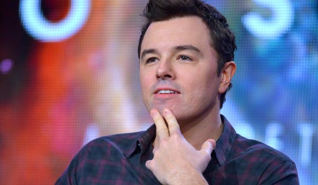 Executive producer Seth MacFarlane speaks during the panel for &amp;quot;Cosmos&amp;quot; at the FOX Winter 2014 TCA, on Monday, Jan. 13, 2014, at the Langham Hotel in Pasadena, Calif. (Photo by Richard Shotwell/Invision/AP) ** FILE **