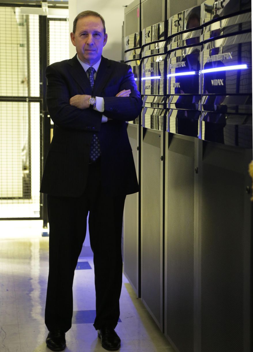 Executive Chairman and Director of Stroz Friedberg Eric Friedberg, poses for photos inside the server farm at the company's headquarters, in New York, Thursday, Jan. 16, 2014. Friedberg, a former prosecutor, conducted what the Justice Department described as the first court approved email wiretap in the history of the Internet in 1995 as he investigated an international conspiracy to peddle cell phones programmed with stolen numbers. (AP Photo/Richard Drew)