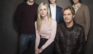 From left, Nicholas Hoult, Elle Fanning, Kodi Smit-McPhee, Michael Shannon, and Jake Paltrow pose for a portrait at The Collective and Gibson Lounge Powered by CEG, during the Sundance Film Festival, on Saturday, Jan. 18, 2014 in Park City, Utah. (Photo by Victoria Will/Invision/AP)