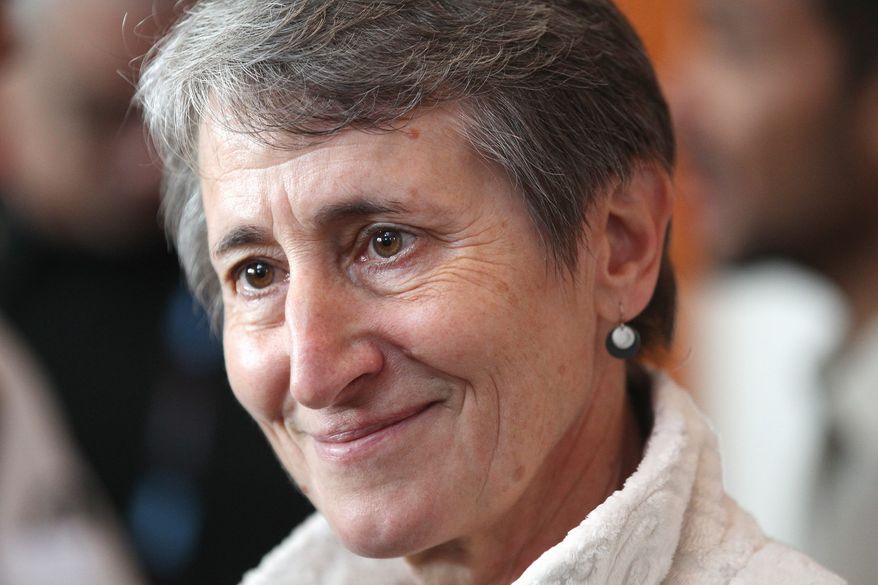 Interior Secretary Sally Jewell kept press out of a meeting in Colorado to ensure an "open and frank conversation," said her spokesman. (ASSOCIATED PRESS)