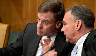 Four Senate Democrats, including Virginia&#39;s Tim Kaine (right) and Mark Warner (left), have asked the Biden administration&#39;s Education Department to investigate the handling of sexual-abuse complaints at Lynchburg&#39;s Liberty University. (Associated Press)