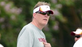 Washington Redskins Director of Player Personnel Scott Campbell during afternoon practice at the Bon Secours Washington Redskins Training Center, Richmond, Va., Tuesday, July 30, 2013. (The Washington Times) **FILE**