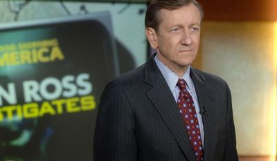 **FILE** Investigative reporter Brian Ross is seen here on the set of ABC&#x27;s &quot;Good Morning America&quot; in New York in 2006. (Associated Press/ABC)