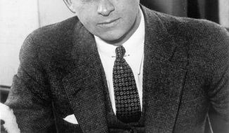 FILE - This undated file photo shows Eliot Ness in Cleveland. Portrayed over the years by Kevin Costner and Robert Stack as an incorruptible hero, Ness&#39; legend is now at risk, with some claiming his role in taking out Chicago mobster Al Capone is as mythical as Mrs. O’Leary’s cow starting the Great Chicago Fire. Illinois’ two U.S. senators, Democrat Dick Durbin and Republican Mark Kirk, have proposed naming the Bureau of Alcohol, Tobacco, Firearms and Explosives headquarters in Washington after the Prohibition-era crime fighter, but Ed Burke, a prominent Chicago alderman and others are trying to convince the senators to drop the whole thing. Both senators are not backing down, though, insisting he deserves it anyway. (AP Photo/The Plain Dealer, File)
