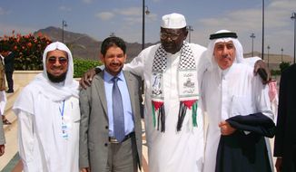 Malik Obama (second from right), brother of President Obama, attends the Orphans Development Fund Conference in Sanaa, Yemen, in 2010. (barackhobamafoundation.org)