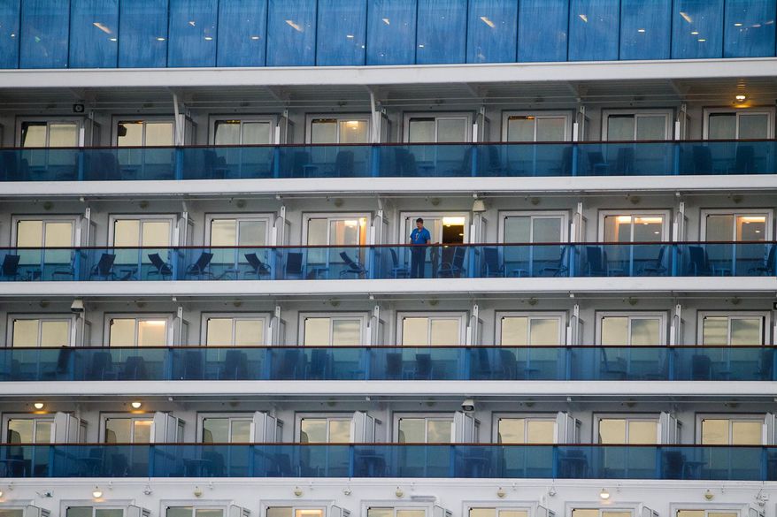 Passengers and crew aboard a Caribbean Princess cruise ship have contracted the norovirus. (AP Photo/Houston Chronicle, Cody Duty) ** FILE **