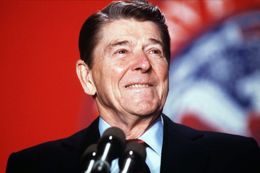 President Ronald Reagan appeared hip in the sense that he was of good cheer, canny and young at heart, minus annoying attitude. (THE WASHINGTON TIMES)