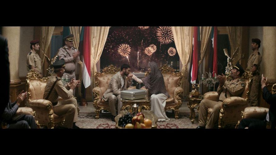 This undated still provided by Axe, shows a frame grab from the company's 2014 Super Bowl XLVIII Ad. (AP Photo/Axe)