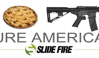 Slide Fire&#39;s &quot;Pure American&quot; billboard ad. 