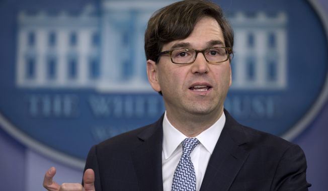 Chairman of the Council of Economic Advisers Jason Furman speaks during the daily news briefing at the White House in Washington on Feb. 4, 2014. (Associated Press) **FILE**