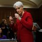 In this file photo, then-Undersecretary of State for Political Affairs Wendy Sherman is shown at a Senate hearing on Feb. 4, 2014. Ms. Sherman is President Biden&#x27;s nominee for Deputy Secretary of State. (ASSOCIATED PRESS)  **FILE**