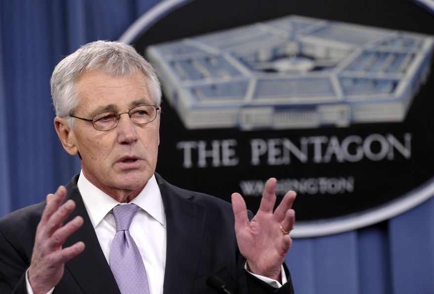 ** FILE ** In this Jan. 24, 2014, file photo, Defense Secretary Chuck Hagel speaks at the Pentagon in Washington. Hagel is ordering military leaders to put a renewed emphasis on moral behavior across the force following a series of ethical lapses that have included cheating scandals among the Navy and Air Force's nuclear missions. (AP Photo/Susan Walsh, File)