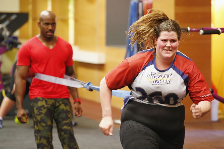 This image released by NBC shows contestant Rachel Frederickson during the first episode of "The Biggest Loser." Fredrickson lost nearly 60 percent of her body weight to win the latest season of “The Biggest Loser” and pocket $250,000. A day after her grand unveiling on NBC, she faced a firestorm of criticism in social media from people who said she went too far. (AP Photo/NBC, Trae Patton) ** FILE **