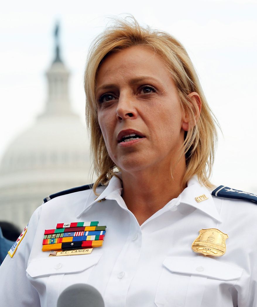D.C. Metropolitan Police Chief Cathy L. Lanier is not bound by recommendations of an officer complaints board. (Associated Press)