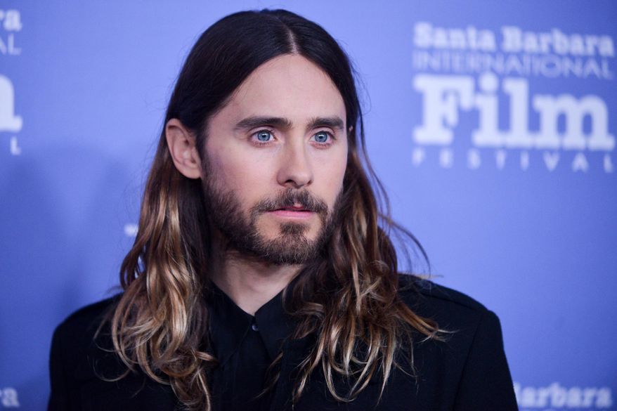 CORRECTS TOWN WHERE CEREMONY WAS HELD - Jared Leto arrives at 2014 Santa Barbara International Film Festival - Virtuosos Award ceremony on Tuesday, Feb, 4, 2014 in Santa Barbara. (Photo by Richard Shotwell/Invision/AP)