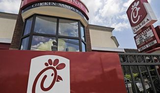 A Chick-fil-A fast food restaurant in Atlanta is seen here on July 19, 2012. (Associated Press, File)