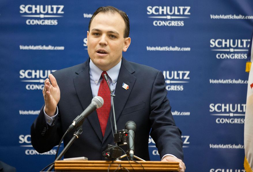 FILE - In this Jan. 9, 2014 file photo is Matt Schultz, now Iowa Secretary of State, in Council Bluffs Iowa. Democratic lawmakers have been critical of Schultz for not having a uniform or accurate way to check whether potential voters are felons who should be disqualified. (AP Photo/Omaha World-Herald, Chris Machian)