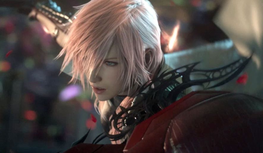A stylish female warrior awakens from a 500-year nap to help souls escape doomsday in the third-person video game Lightning Returns: Final Fantasy XIII.