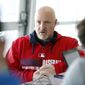 Washington Nationals general manager Mike Rizzo speaks during a media availability at their spring training baseball facility, Thursday, Feb. 13, 2014, in VIera, Fla. (AP Photo/Alex Brandon)