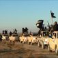 A convoy of vehicles and fighters from the al Qaeda-linked Islamic State of Iraq and the Levant travels in Iraq&#39;s Anbar province. (Associated Press) ** FILE **