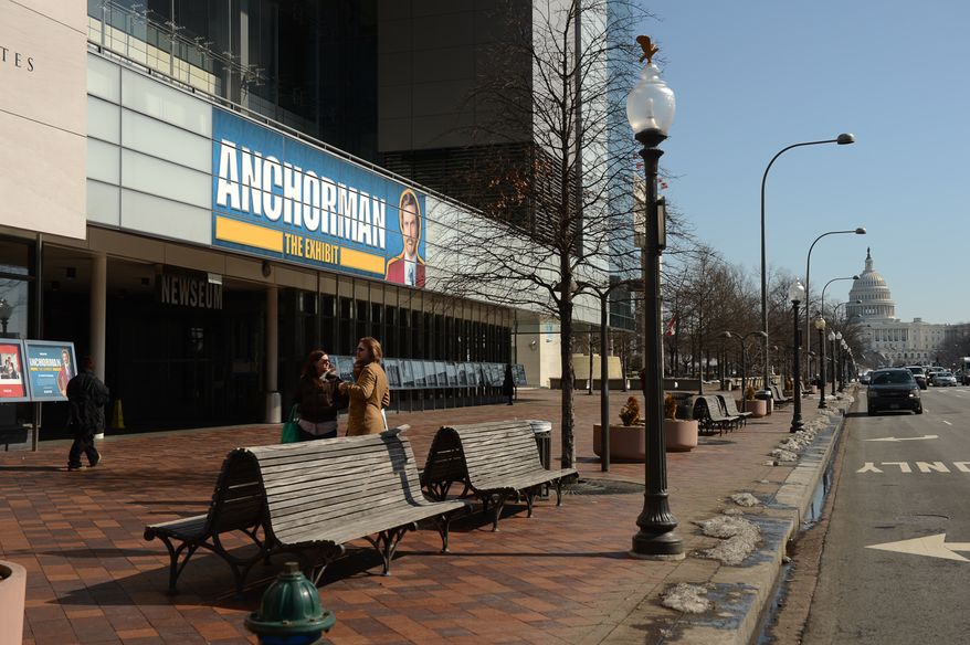 The Anchorman Exhibit at the Newseum, Washington, D.C., Tuesday, February 18, 2014. (Andrew Harnik/The Washington Times)