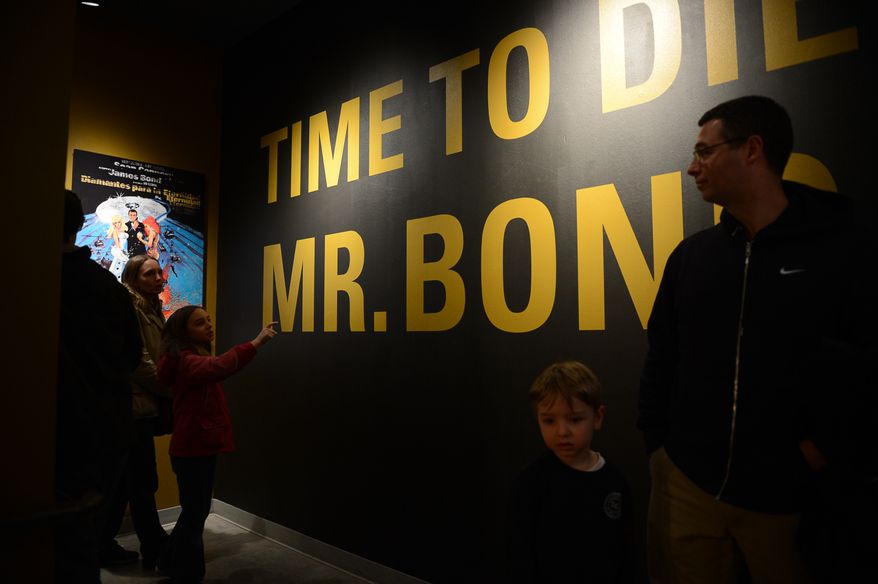 Exquisitely Evil: 50 Years of Bond Villains at the International Spy Museum, Washington, D.C., Tuesday, February 18, 2014. (Andrew Harnik/The Washington Times)