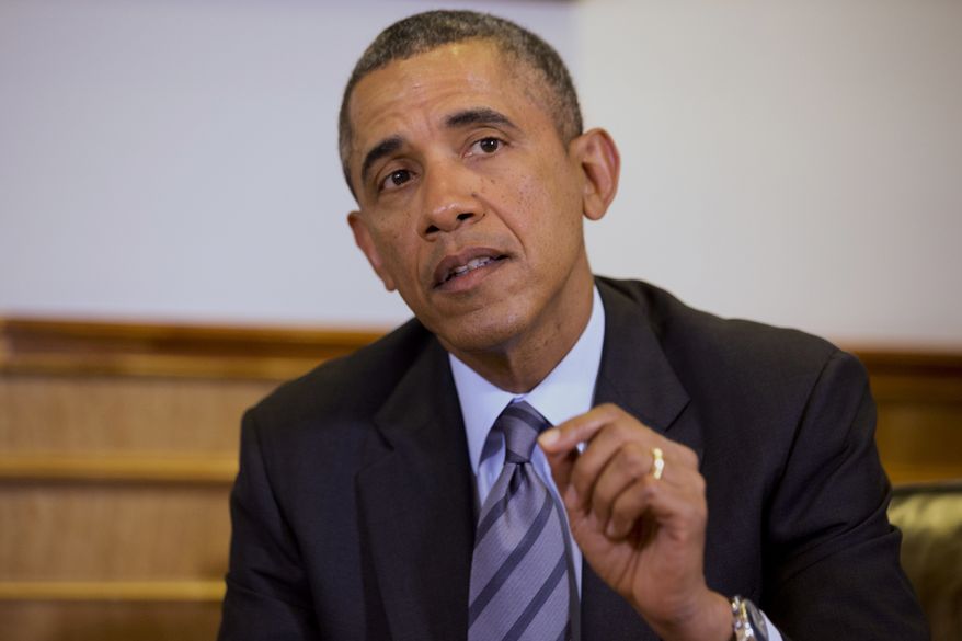 President Barack Obama speaks to the media about the situation in Ukraine while meeting with Mexican President Enrique Peña Nieto at the state government palace in Toluca, Mexico Wednesday, Feb. 19, 2014. The president said "there will be consequences" for violence in Ukraine if people step over the line. Saying that includes making sure that the military doesn't step into a situation that civilians should resolve. (AP Photo/Jacquelyn Martin)