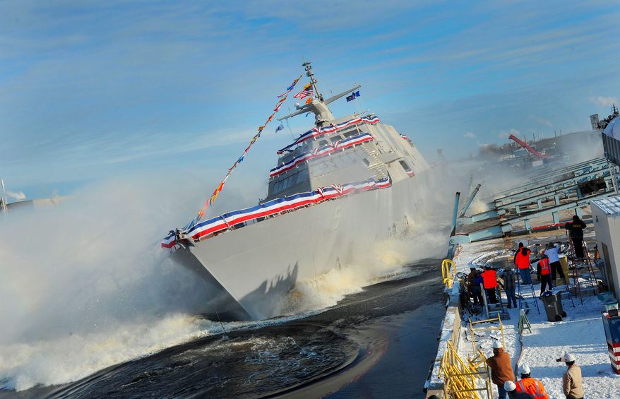 Defense Secretary Chuck Hagel announced Monday the $40 billion LCS will not go beyond 32 ships, instead of a planned 52, at least for now. (PRNewsfoto via associated Press)