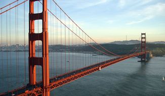 Golden Gate Bridge in San Francisco, Calif.  (Wikipedia)