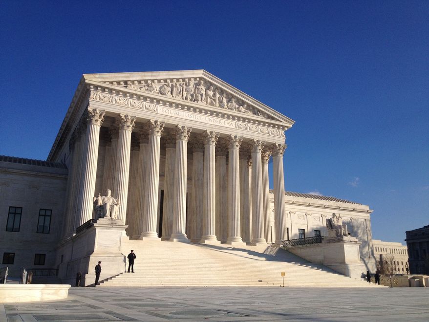 ** FILE ** The U.S. Supreme Court, December 2013. (The Washington Times/Emily Miller)