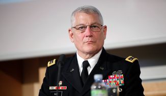Army Gen. Carter Ham has testified that he had told Defense Secretary Leon E. Panetta and Army Gen. Martin E. Dempsey, the Joint Chiefs chairman, that Americans in Benghazi were under attack by terrorists, not demonstrators. He said both men agreed. (Associated Press)