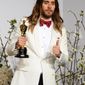 Jared Leto poses in the press room with the award for best actor in a supporting role for &amp;quot;Dallas Buyers Club&amp;quot; during the Oscars at the Dolby Theatre on Sunday, March 2, 2014, in Los Angeles.  (Photo by Jordan Strauss/Invision/AP)