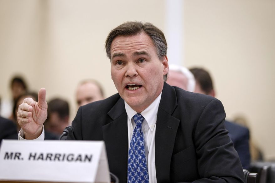 Drug Enforcement Administration (DEA) Deputy Administrator Thomas M. Harrigan testifies on Capitol Hill in Washington, Tuesday, March 4, 2014, before the House Oversight subcommittee on Government Operations hearing on the Obama Administration’s policies on marijuana. (AP Photo/J. Scott Applewhite) ** FILE **