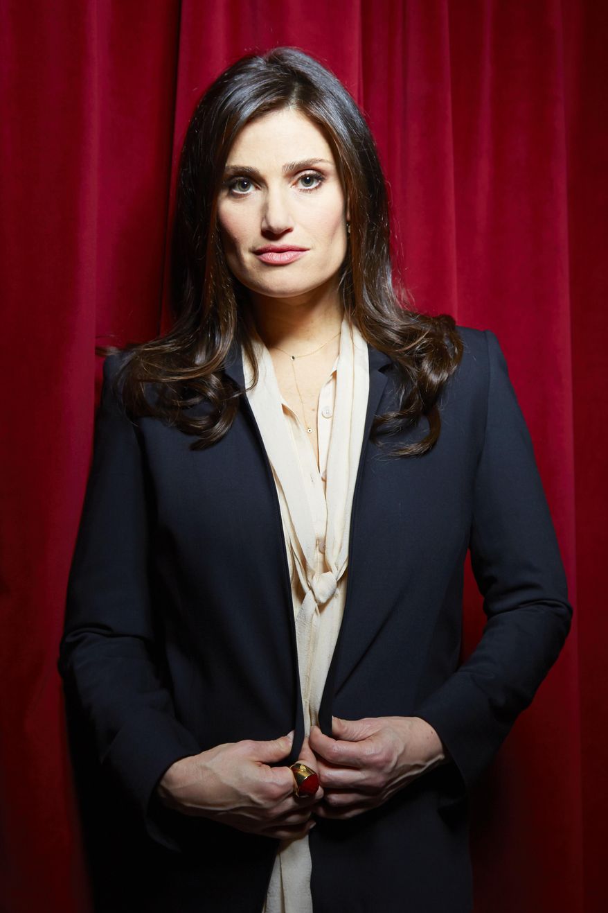 This Tuesday, Feb. 25, 2014 photo shows Tony Award winning actress, singer and songwriter, Idina Menzel, in New York. Menzel performed the Oscar award-winning song "Let It Go" from the "Frozen" soundtrack at the Academy Awards. (Photo by Dan Hallman/Invision/AP)