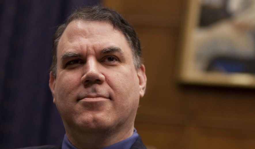 In this Oct. 1, 2009, file photo, Rep. Alan Grayson, D-Fla., listens during a hearing on Capitol Hill in Washington. Grayson is denying he battered his estranged wife and says a video confirms his account. (AP Photo/Evan Vucci, File)