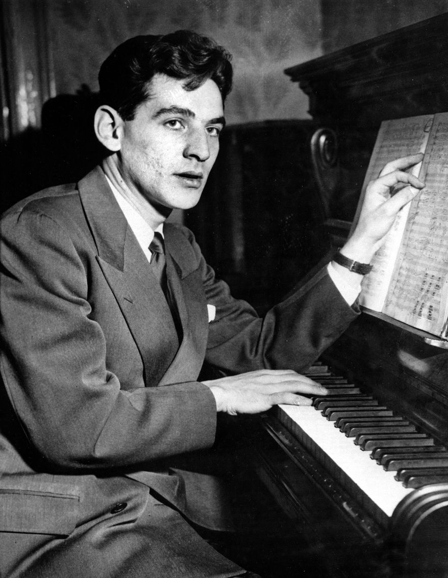 FILE - This Nov. 14, 1943 file photo shows Leonard Bernstein, Assistant Conductor of the New York Philharmonic-Symphony Orchestra, then 25, at the piano at Carnegie Hall in New York. Producers on Thursday, March 6, 2014 said that, "On the Town,” the 1944 musical about three sailors on shore leave in New York City, with music by Bernstein and a story and lyrics by Betty Comden and Adolph Green, will find a berth at Broadway's Lyric Theatre, the renovated and renamed venue formerly known as the Foxwoods Theatre. (AP Photo, File)