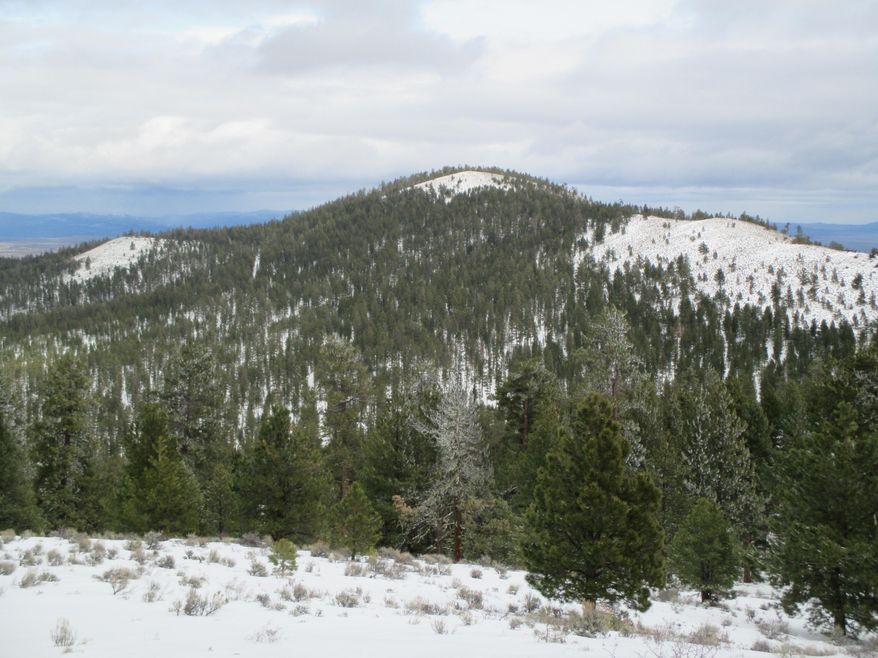 Pine Mountain, as seen from Pine Mountain Observatory. It's one of the last major peaks before Central Oregon flattens into the desert landscape of the East. (AP Photo/ The Bulletin, Mark Morical)