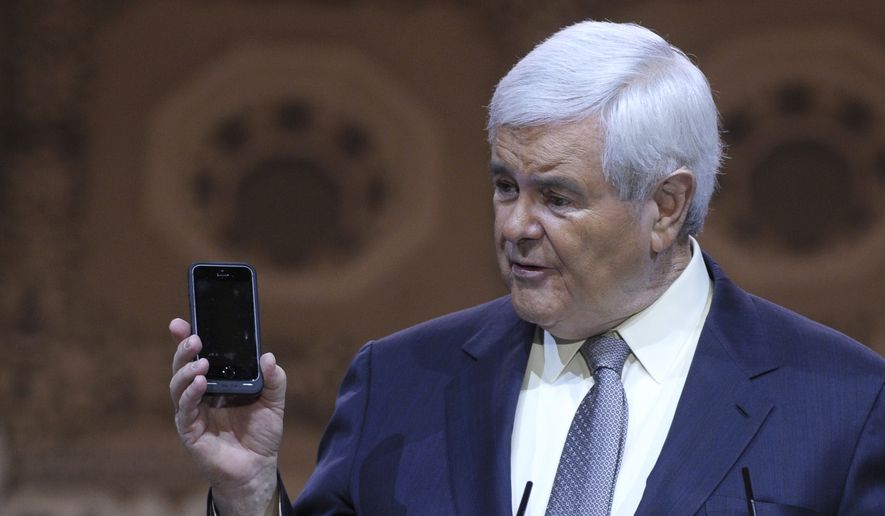 House Speaker Newt Gingrich advised millennials not to give up on the pursuit of happiness. (AP Photo/File)